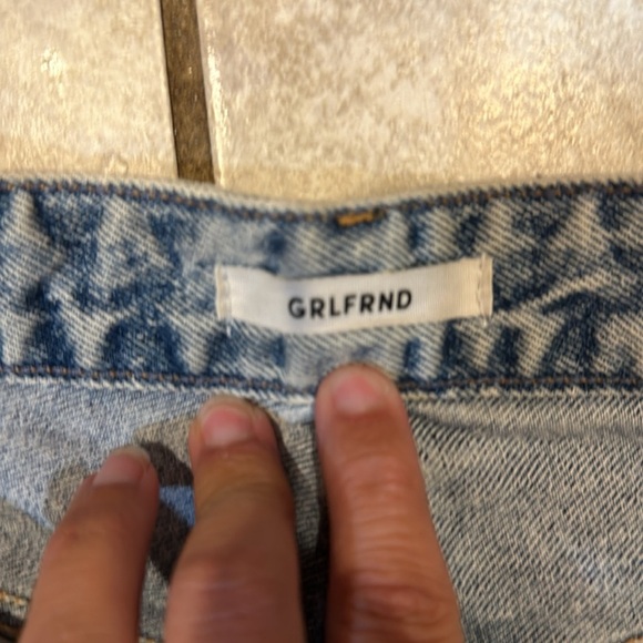 GRLFRND Helena Acid Wash Denim Shorts 26 Revolve - Picture 3 of 8